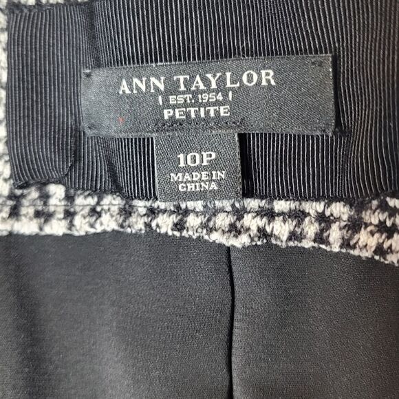 Ann Taylor Petite Black & White Wool Jacket - Picture 3 of 6